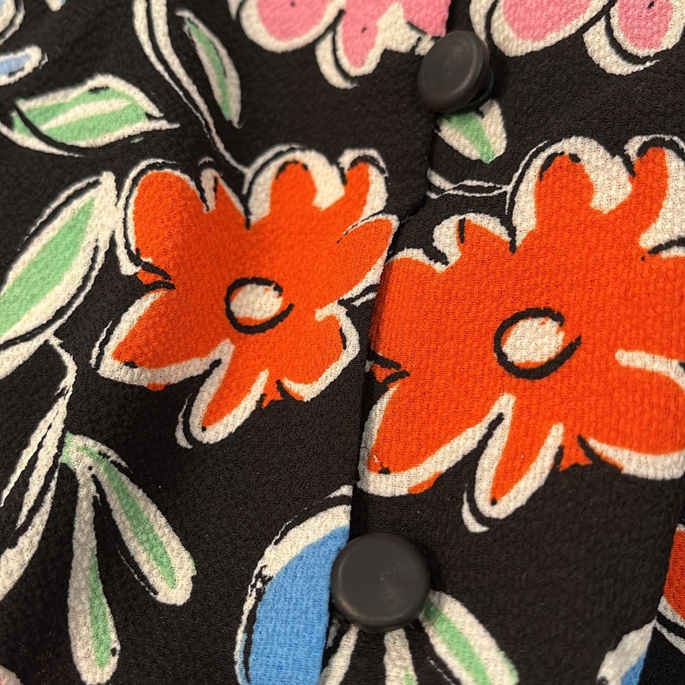 ASOS DESIGN flutter sleeve floral midi tea dress/NWOT/8 - Picture 8 of 16